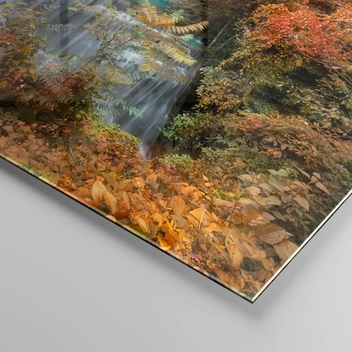 Impression sur verre - Image sur verre - Trésor caché de la forêt - 100x40 cm