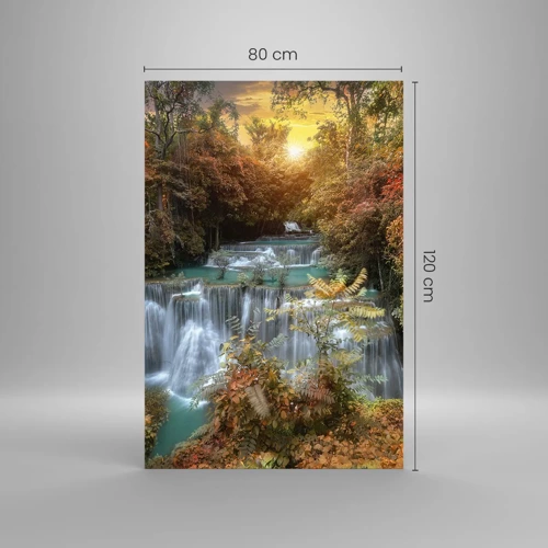 Impression sur verre - Image sur verre - Trésor caché de la forêt - 80x120 cm