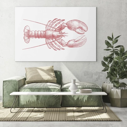 Impression sur verre - Image sur verre - Un homard digne d'Homère - 100x70 cm