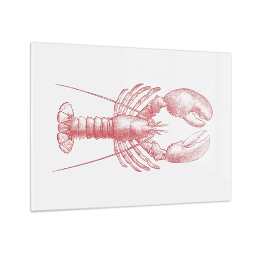 Impression sur verre - Image sur verre - Un homard digne d'Homère - 70x50 cm