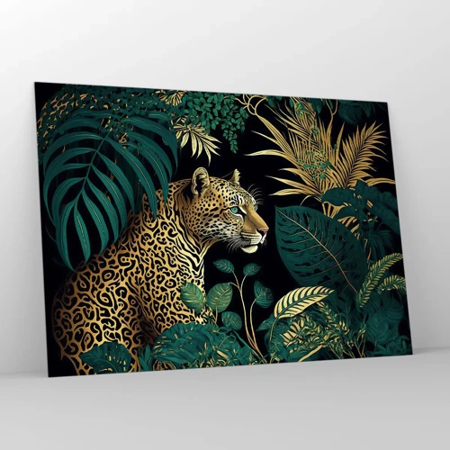Impression sur verre - Image sur verre - Un hôte dans la jungle - 100x70 cm