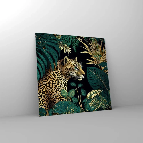 Impression sur verre - Image sur verre - Un hôte dans la jungle - 60x60 cm