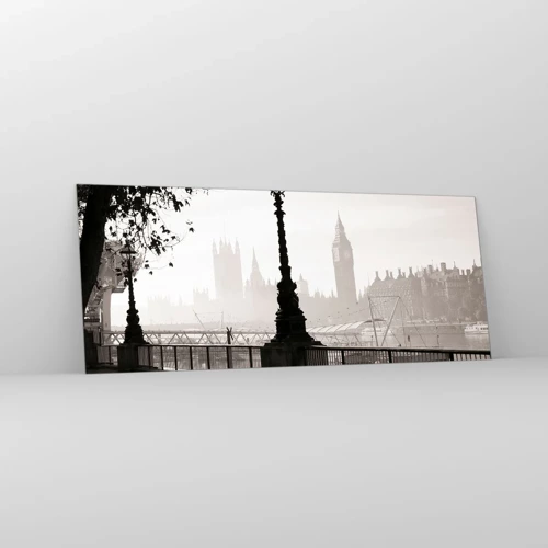 Impression sur verre - Image sur verre - Un matin londonien - 100x40 cm