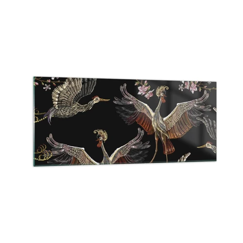 Impression sur verre - Image sur verre - Un oiseau de conte de fées - 120x50 cm