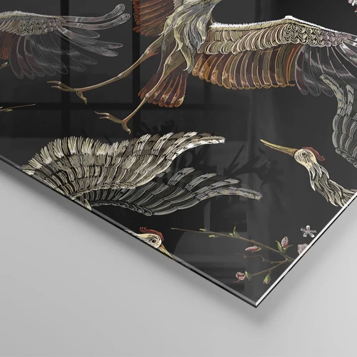 Impression sur verre - Image sur verre - Un oiseau de conte de fées - 120x50 cm