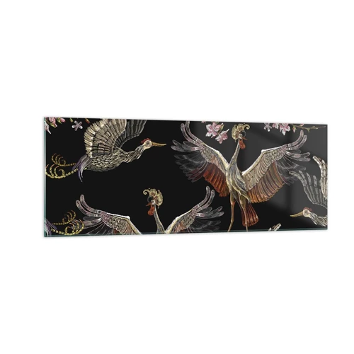 Impression sur verre - Image sur verre - Un oiseau de conte de fées - 140x50 cm