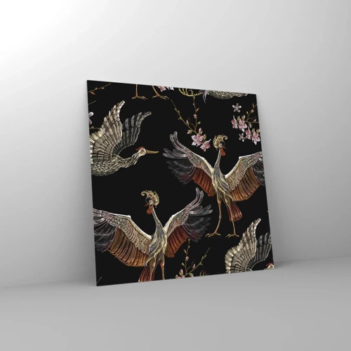 Impression sur verre - Image sur verre - Un oiseau de conte de fées - 30x30 cm