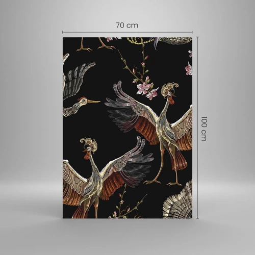 Impression sur verre - Image sur verre - Un oiseau de conte de fées - 70x100 cm