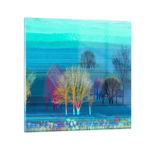 Impression sur verre - Image sur verre - Un paysage soigné - 40x40 cm
