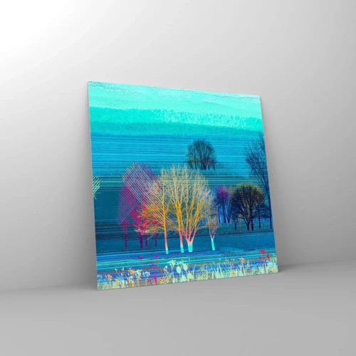Impression sur verre - Image sur verre - Un paysage soigné - 60x60 cm