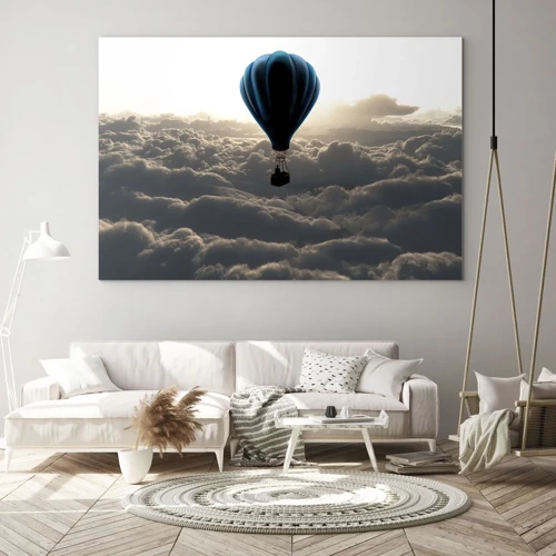 Impression sur verre - Image sur verre - Un vagabond au dessus des nuages - 70x50 cm