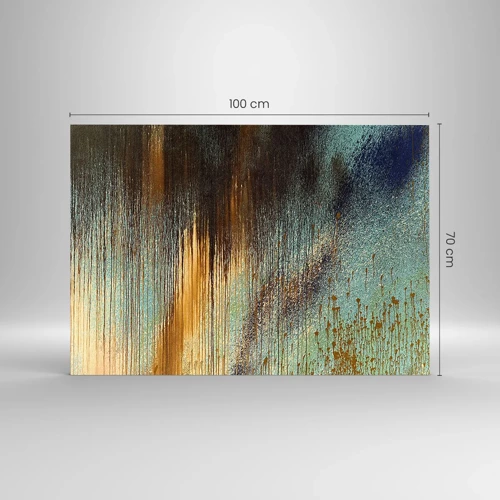 Impression sur verre - Image sur verre - Une composition de couleirs non fortuite - 100x70 cm