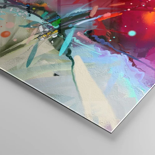 Impression sur verre - Image sur verre - Une explosion de lumières et de couleurs - 120x50 cm
