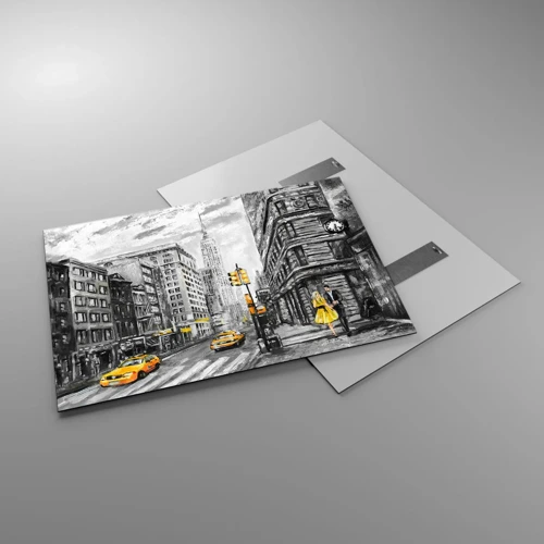 Impression sur verre - Image sur verre - Une histoire new-yorkaise - 100x70 cm