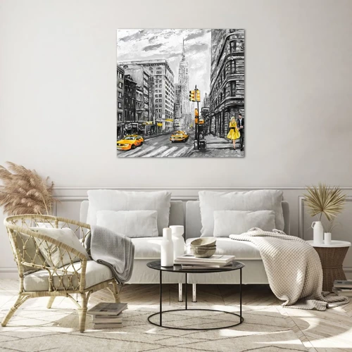 Impression sur verre - Image sur verre - Une histoire new-yorkaise - 30x30 cm