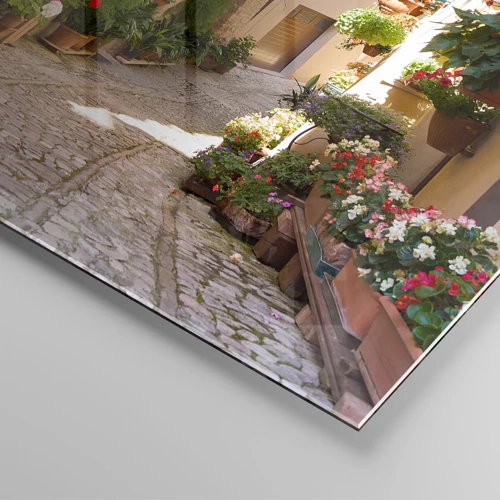 Impression sur verre - Image sur verre - Une inondation de fleurs  - 100x70 cm