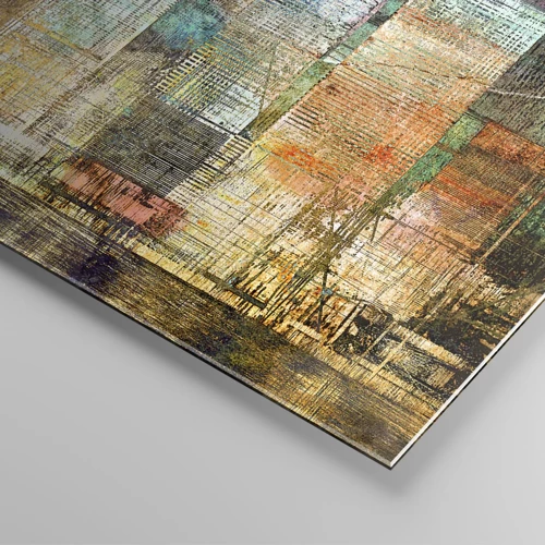 Impression sur verre - Image sur verre - Une métropole ensoleillée - 120x50 cm