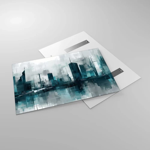 Impression sur verre - Image sur verre - Une ville couleur de pluie - 120x80 cm