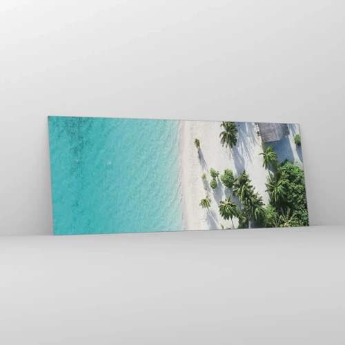 Impression sur verre - Image sur verre - Vacances au paradis - 100x40 cm