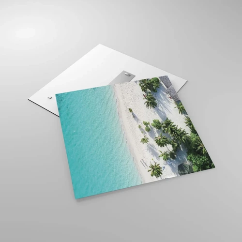 Impression sur verre - Image sur verre - Vacances au paradis - 60x60 cm