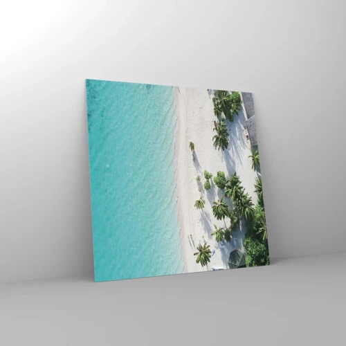 Impression sur verre - Image sur verre - Vacances au paradis - 60x60 cm