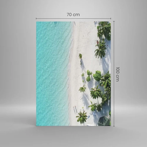 Impression sur verre - Image sur verre - Vacances au paradis - 70x100 cm