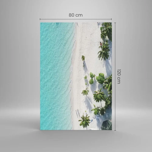 Impression sur verre - Image sur verre - Vacances au paradis - 80x120 cm