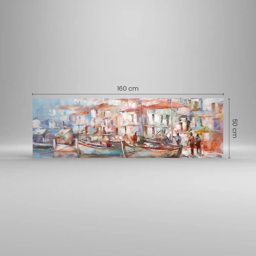 Impression sur verre - Image sur verre - Vacances pastelles - 160x50 cm