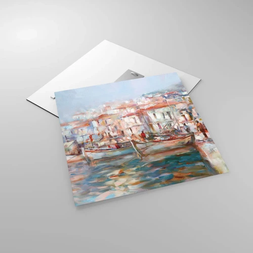 Impression sur verre - Image sur verre - Vacances pastelles - 50x50 cm