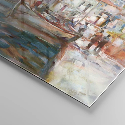 Impression sur verre - Image sur verre - Vacances pastelles - 70x70 cm
