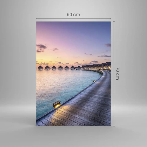 Impression sur verre - Image sur verre - Vacances - retour aux sources - 50x70 cm