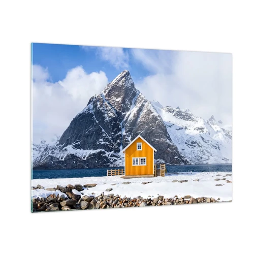 Impression sur verre - Image sur verre - Vacances scandinaves - 70x50 cm