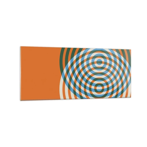 Impression sur verre - Image sur verre - Variation circulaire abstraite - 120x50 cm