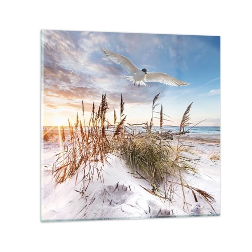 Impression sur verre - Image sur verre - Vent de mer - 70x70 cm