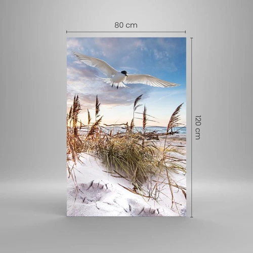 Impression sur verre - Image sur verre - Vent de mer - 80x120 cm