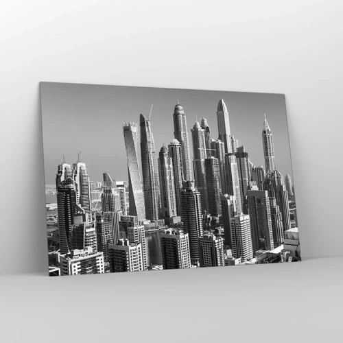 Impression sur verre - Image sur verre - Ville sur le désert - 120x80 cm