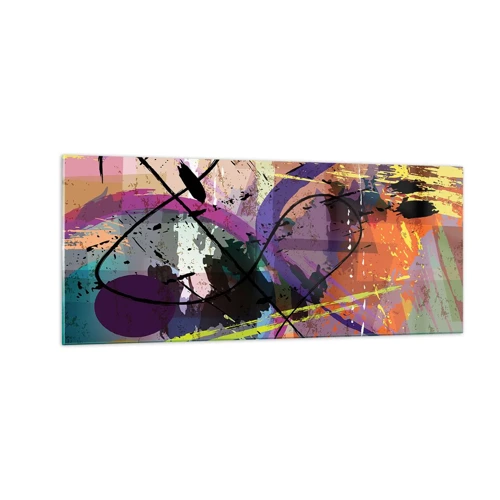 Impression sur verre - Image sur verre - Vous pouvez aller tout droit ou autour - 100x40 cm