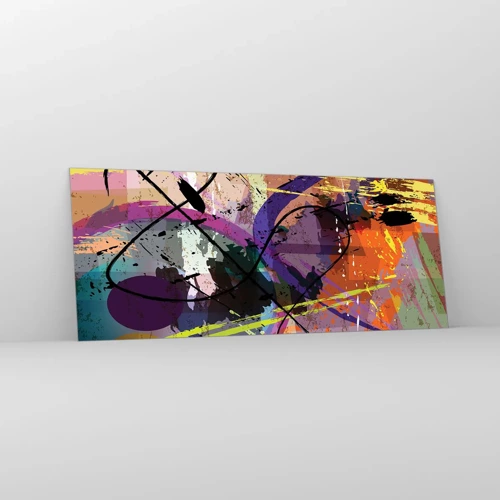 Impression sur verre - Image sur verre - Vous pouvez aller tout droit ou autour - 100x40 cm