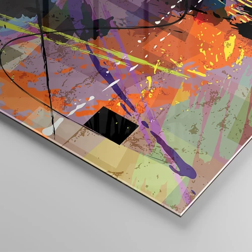 Impression sur verre - Image sur verre - Vous pouvez aller tout droit ou autour - 100x40 cm