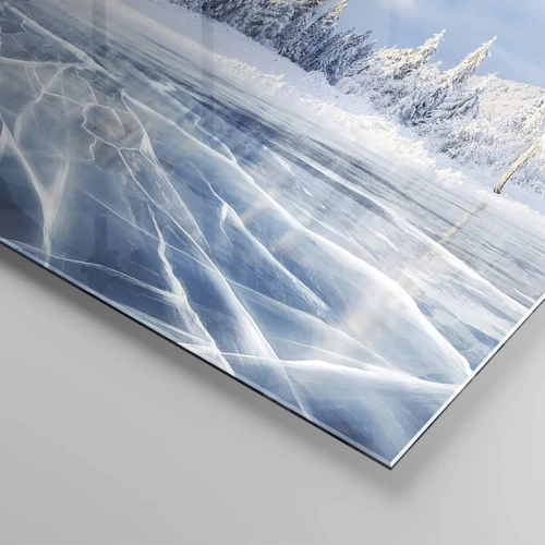 Impression sur verre - Image sur verre - Vue éblouissante et cristalline - 160x50 cm