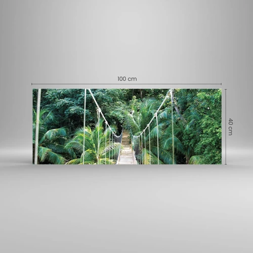 Impression sur verre - Image sur verre - Welcome to the jungle! - 100x40 cm