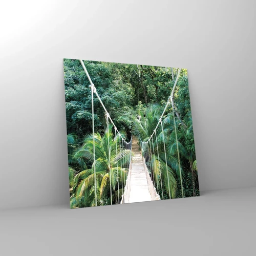 Impression sur verre - Image sur verre - Welcome to the jungle! - 30x30 cm