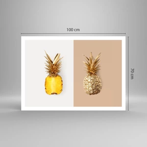 Affiche - Poster - Ananas pour nous - 100x70 cm