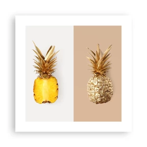 Affiche - Poster - Ananas pour nous - 40x40 cm