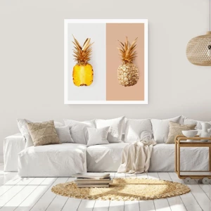 Affiche - Poster - Ananas pour nous - 60x60 cm