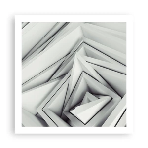 Affiche - Poster - Bourgeon d’angles vifs - 60x60 cm