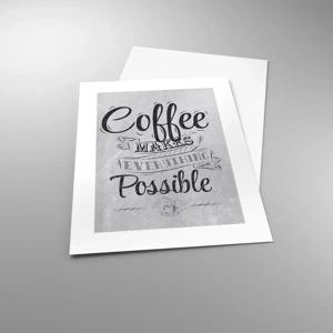 Affiche - Poster - Comment ne pas aimer le café maintenant - 30x40 cm