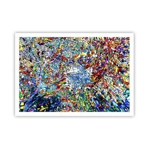 Affiche - Poster - Goutte de vitrail - 100x70 cm