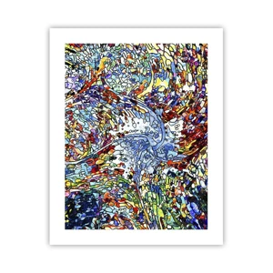 Affiche - Poster - Goutte de vitrail - 40x50 cm