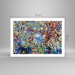 Affiche - Poster - Goutte de vitrail - 70x50 cm